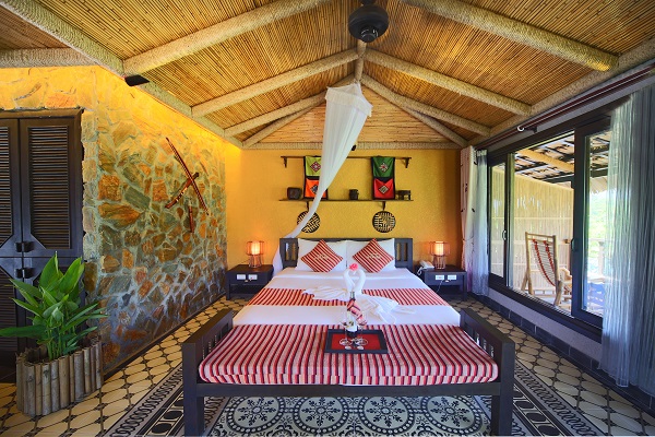Deluxe room in Mai Châu Ecolodge resort
